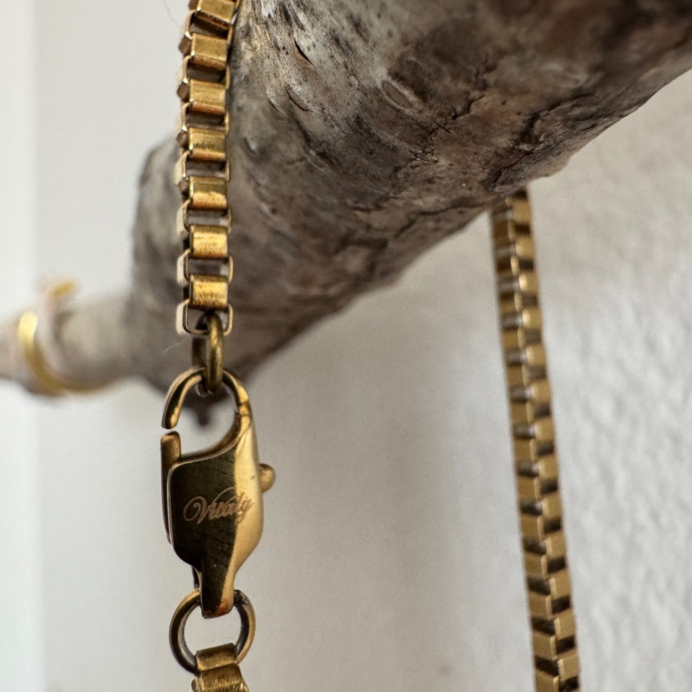 Vitaly Gold Plated Box Chain - 30 inches